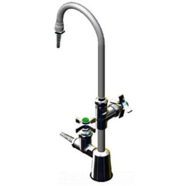 Click here to see T&S Brass BL-6050-07 T&S BRASS BL-6050-07 MULTI-WATER FIXTURE W/ SWIVEL GOOSENECK, WATER STOP & SERRATED
