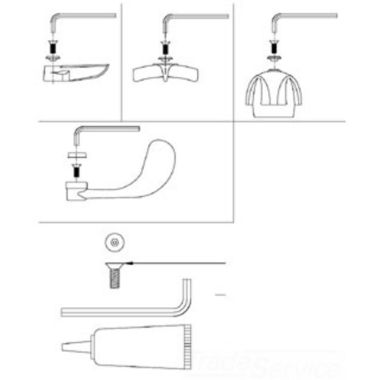 Click here to see T&S Brass B-VRS T&S Brass B-VRS Handle Screw Kit with VR Hex Key & Loctite Capsule