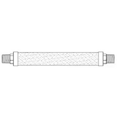 Click here to see T&S Brass HWH-2C-60 Ts Brass Hwh 2c 60 Hot Water Hose Male Fittings 12in Diameter 60 Long