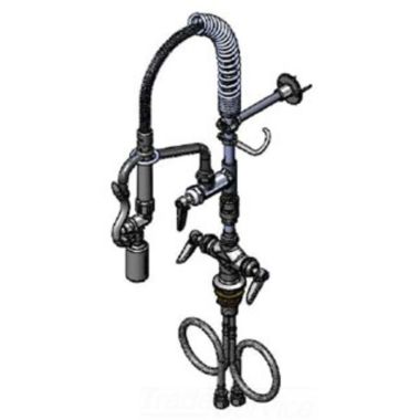 Click here to see T&S Brass MPY-2DLV-08-CR T&S Brass MPY-2DLV-08-CR Mini-PRU: Single Hole Deck Mount w/ B-0107-C, 8