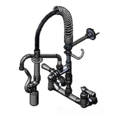 Click here to see T&S Brass MPY-8WCV-08-CR T&S Brass MPY-8WCV-08-CR Mini-Pre-Rinse unit B-0133 w/ B-0107-C, 8