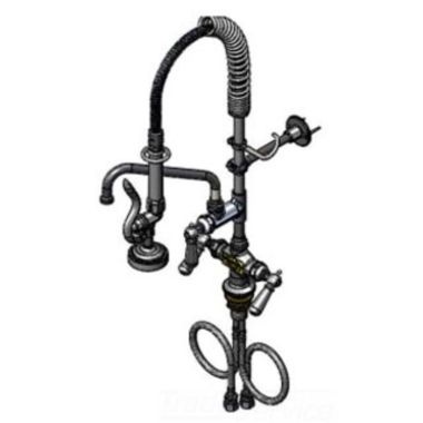 Click here to see T&S Brass MPZ-2DCN-08 T&S Brass MPZ-2DCN-08 Mini-Pre-Rinse unit: B-0113 w/ B-0107, 8