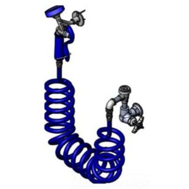 Click here to see T&S Brass PG-1WREV T&S BRASS PG-1WREV PET GROOMING, SINGLE HOLE WALL MOUNT W/ VACUUM BREAKER, 9' COILED