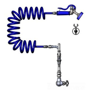 Click here to see T&S Brass PG-1WSAV-06 T&S BRASS PG-1WSAV-06 PET GROOMING, SINGLE HOLE WALL MOUNT W/ VACUUM BREAKER, 9' COILED