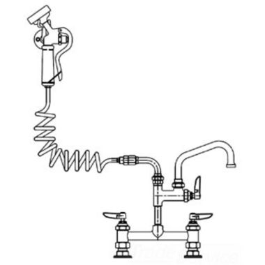 Click here to see T&S Brass PG-8DSAN-08 T&S BRASS PG-8DSAN-08 PET GROOMING FAUCET, DECK 8