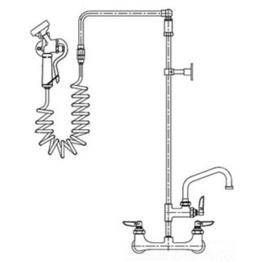 Click here to see T&S Brass PG-8WOAN-10 T&S BRASS PG-8WOAN-10 PET GROOM: 8