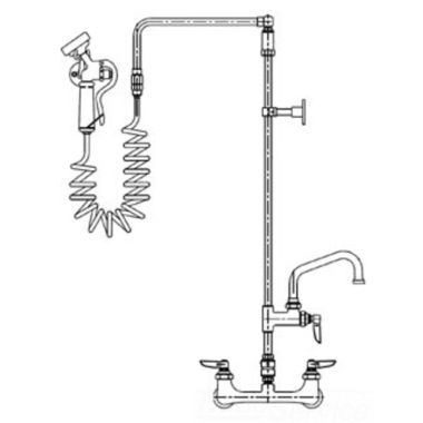 Click here to see T&S Brass PG-8WOAV-06 T&S BRASS PG-8WOAV-06 PET GROOM:WALL MNT,VB,B-155, 12