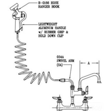 Click here to see T&S Brass PG-8WSAN-18 T&S BRASS PG-8WSAN-18 PET GROOM: 8