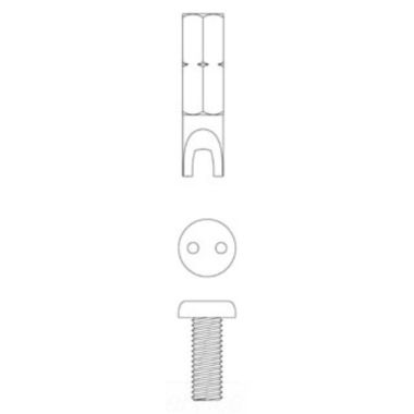 Click here to see T&S Brass VRS-2 T&S BRASS VRS-2 KIT, VR WRIST HANDLE SCREWS & SPANNER BIT