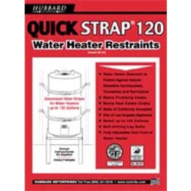 Click here to see Holdrite QS-120 HOLDRITE QS-120 QUICKSTRAP EARTHQUAKE STRAP FOR COMMERCIAL WATR HEATERS UPTO 120GAL