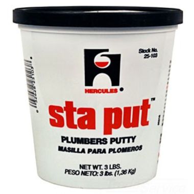 Click here to see Oatey 25103 Hercules Sta Put Plumber's Putty, 3 lbs - Hercules 25103