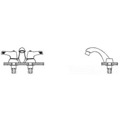 Click here to see Delta 21C343-TI Delta 21C343-TI Tech 2-Handle Cast Centerset Lavatory Faucet, Hooded Lever, Open Grid Strainer, Standard Aerator, Temp Indicators, Chrome