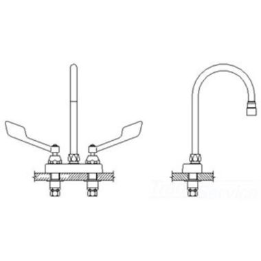 Click here to see Delta 27C4925 Delta 27C4925 CER-TECK 2-Handle Cast Centerset Lavatory Faucet, 6