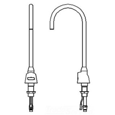 Click here to see Delta 3000T3371ATR Delta 3000T3371ATR Commercial Chrome Deck-Mount Gooseneck Faucet with Sensor
