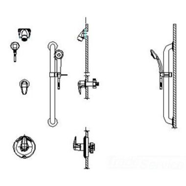 Click here to see Delta T13H362-20 Delta T13H362-20 T13H Series Chrome Commercial Shower Trim