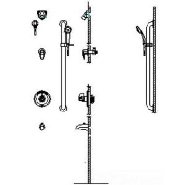 Click here to see Delta T13H963-05 Delta T13H963-05 T13H Series Chrome Commercial Shower Trim