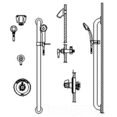 Click here to see Delta T13H363-05 DELTA T13H363-05 COMMERCIAL UNIVERSAL TRIM FOR T13H CHROME
