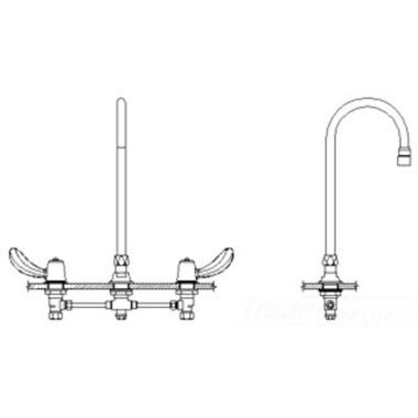 Click here to see Delta 23C642-R6 Delta 23C642-R6 CER-TECK Widespread Lavatory Faucet, 6
