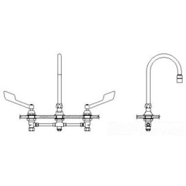 Click here to see Delta 23C625-R4 Delta 23C625-R4 CER-TECK Widespread Lavatory Faucet, 6