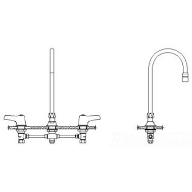 Click here to see Delta 23C648-R5 Delta 23C648-R5 CER-TECK Widespread Lavatory Faucet, 6