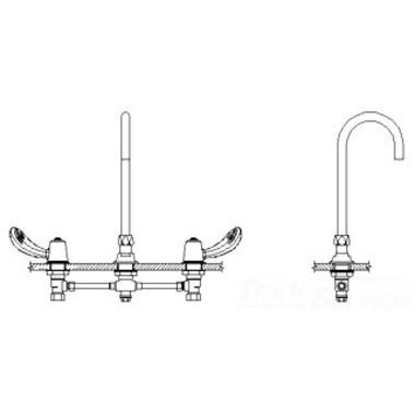 Click here to see Delta 23C672-TI Delta 23C672-TI CER-TECK Widespread Lavatory Faucet, 12