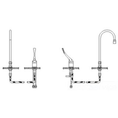 Click here to see Delta 24T2633-R6 Delta 24T2633-R6 TECK Single Control Widespread Lavatory Faucet w/ 6