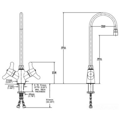 Click here to see Delta 25C3937-R6 Delta 25C3937-R6 CER-TECK Single Shank Mixing Lavatory Faucet w/ 6