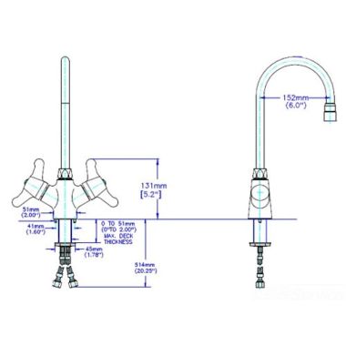 Click here to see Delta 25C3957-LS Delta 25C3957-LS CER-TECK Single Shank Mixing Lavatory Faucet w/ Limited Swing 6