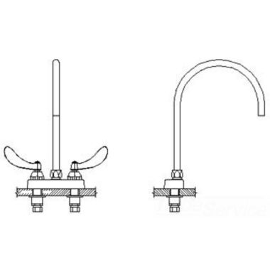 Click here to see Delta 27C4974-LS-R7 Delta 27C4974-LS-R7 CER-TECK 2-Handle Cast Centerset Lavatory Faucet, LS 9