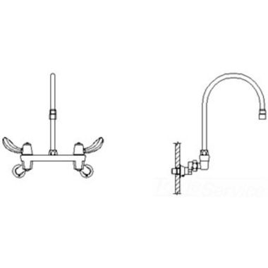 Click here to see Delta 28C4922-AC-R7 Delta 28C4922-AC-R7 CER-TECK Wallmount Service Faucet, 6