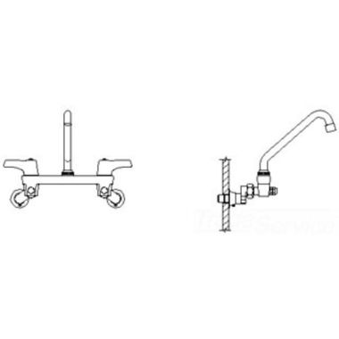 Click here to see Delta 28C6243-AC Delta 28C6243-AC CER-TECK Wallmount Service Faucet, 8