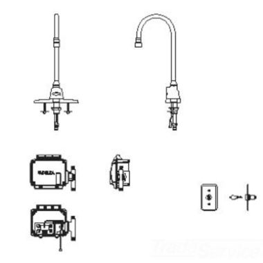 Click here to see Delta 3000T3420A-KS Delta 3000T3420A-KS TECK Electronic Faucet w/ 4
