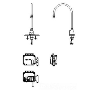 Click here to see Delta 3000T3420A-R7 Delta 3000T3420A-R7 TECK Electronic Faucet w/ 4