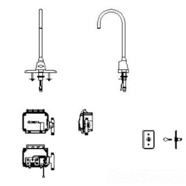 Click here to see Delta 3000T3470A-KS Delta 3000T3470A-KS TECK Electronic Faucet w/ 4
