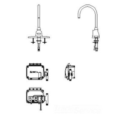 Click here to see Delta 3000T3470A-R35 Delta 3000T3470A-R35 TECK Electronic Faucet w/ 4