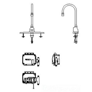 Click here to see Delta 3000T3520A-R4 Delta 3000T3520A-R4 TECK Electronic Faucet w/ 8