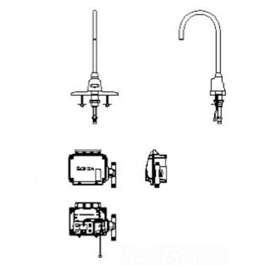 Click here to see Delta 3001T3470A-R4 Delta 3001T3470A-R4 TECK Electronic Faucet w/ 4