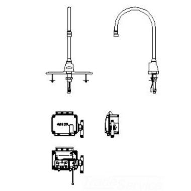 Click here to see Delta 3001T3520A-R7 Delta 3001T3520A-R7 TECK Electronic Faucet w/ 8