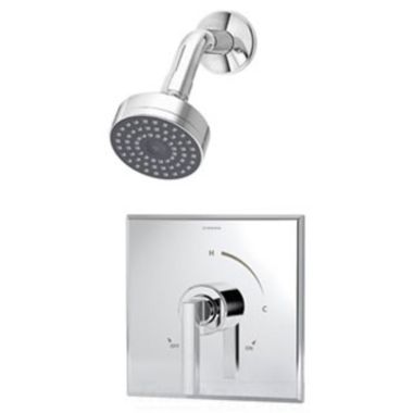 Click here to see Symmons 3601-TRM Symmons Duro Single-Function Shower Faucet, Trim Only, Metal Lever Handle, 2 GPM, Polished Chrome - 3601-TRM