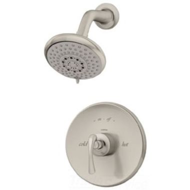 Click here to see Symmons 5201-STN-TRM Symmons Ballina Shower Faucet with 3-Mode Showerhead, Trim Only, Less Valve, Less Tub Spout, 2.5 GPM, Satin Nickel - 5201-STN-TRM