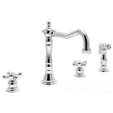 Click here to see Symmons S-2650-2 Symmons Carrington Two Handle Kitchen Faucet w/ Side Spray, Chrome - S-2650-2