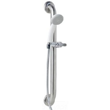 Click here to see Symmons T-600B-36-V-NE Symmons Single-Function Wall-Mount Hand Shower with 36in ADA Slide Bar or Grab Bar, ADA-Compliant, 2.5 GPM, Chrome - T-600B-36-V-NE