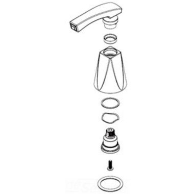 Click here to see Moen 134403 Moen 134403 Part Handle Kit, Hot Chrome Divine