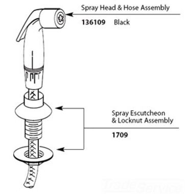 Click here to see Moen 136109 Moen 136109 Part Side Spray Replacement Black