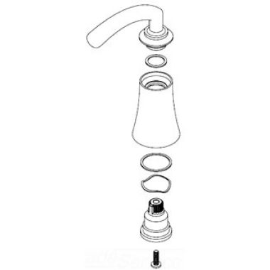 Click here to see Moen 128876BN Moen 128876BN Part Handle Assembly, Hot