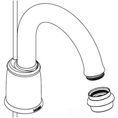 Click here to see Moen 116658BN Moen 116658BN Part Spout, Widespread T4985 Series Brushed Nickel