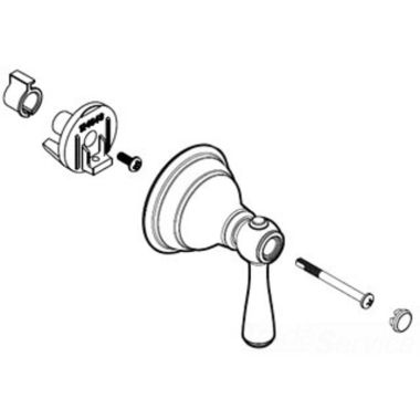 Click here to see Moen 136640BN Moen 136640BN Part Handle Kingsley Three Function Kit, Brushed Nickel