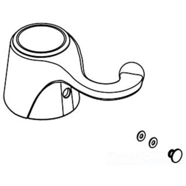 Click here to see Moen 129833 Moen 129833 Part Handle Kit Chrome