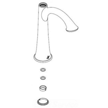 Click here to see Moen 129838 Moen 129838 Savvy Spout Kit, Chrome