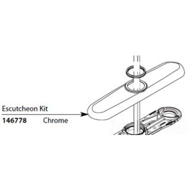 Click here to see Moen 146778 Moen 146778 Chateau Escutcheon Kit - Chrome